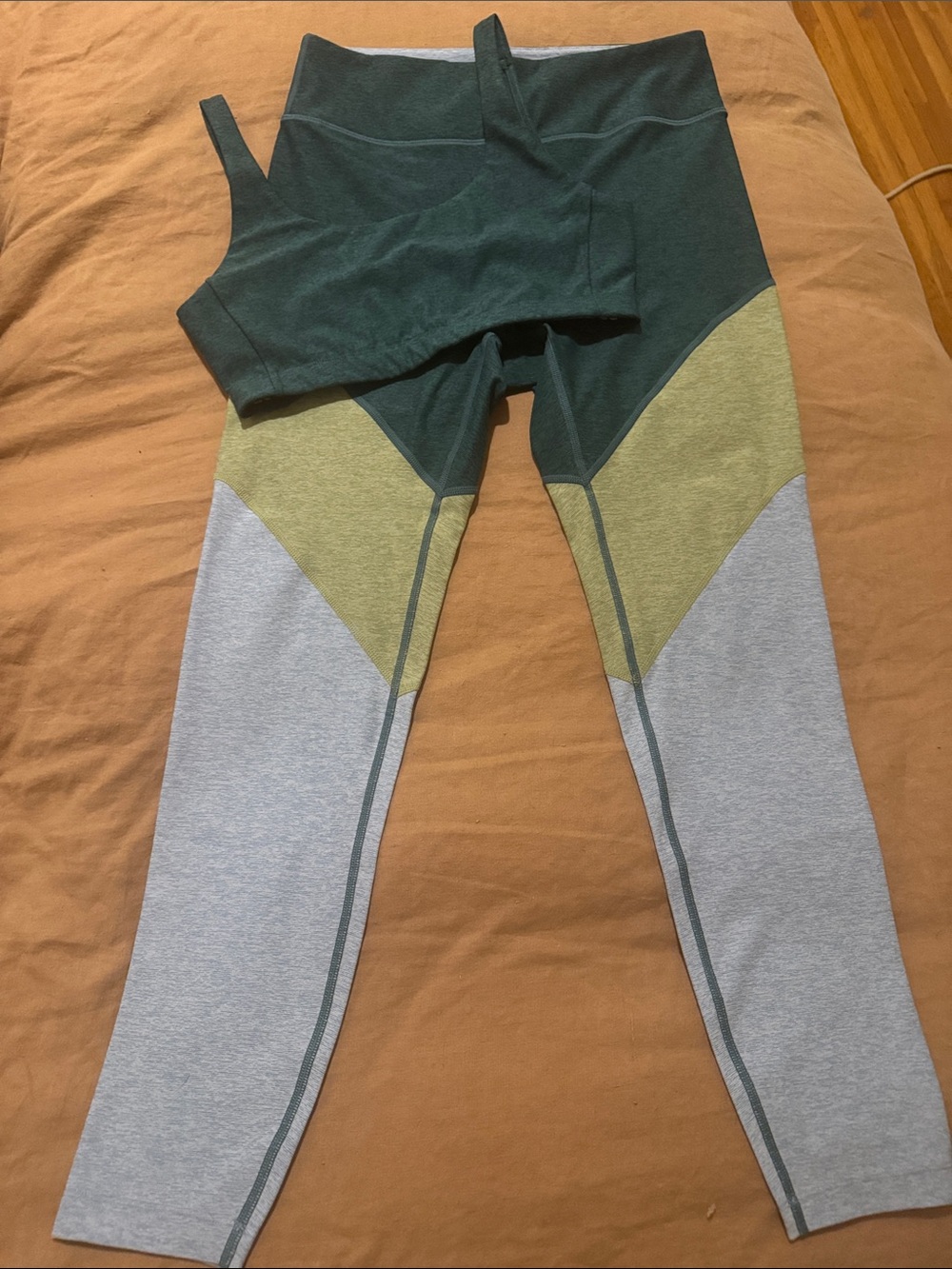 Outdoor Voices Double Time Bra & Springs 7/8 Leggings Set